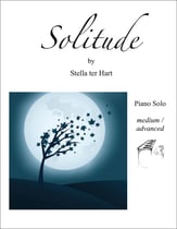Solitude piano sheet music cover